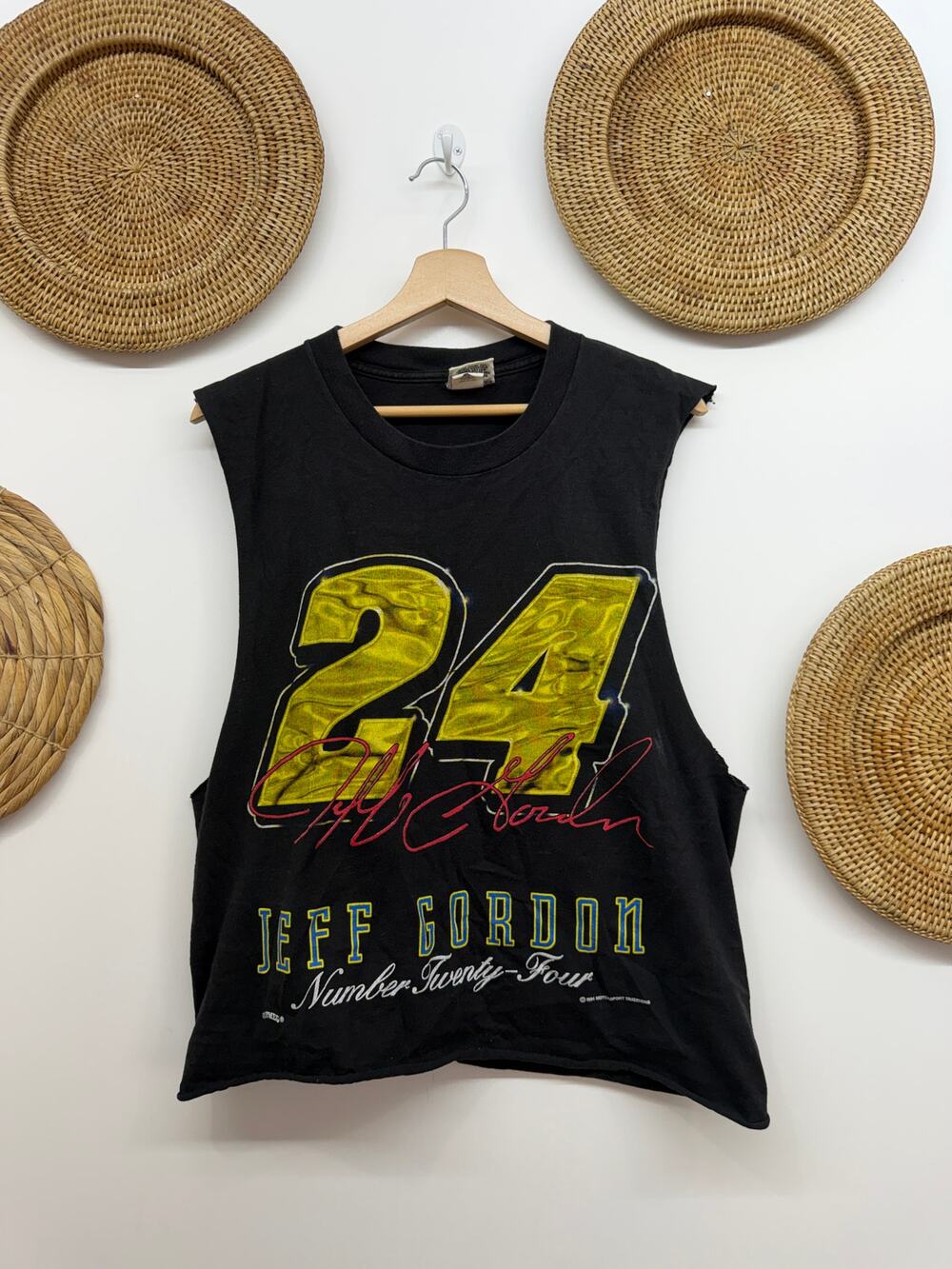 Vintage 90s Jeff Gordon Nascar Cut Off Tank Top Large